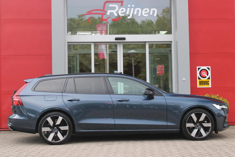Volvo V60 2.0 T6 Plug-in hybrid 350PK AWD PLUS DARK | LONG RANGE | PANORAMISCH SCHUIF/KANTELDAK | NAVIGATIE VIA GOOGLE AUTO | APPLE CARPLAY / ANDROID AUTO | FULL-LED KOPLAMPEN | 19'' LICHTMETALEN VELGEN | LEDEREN BEKLEDING | POWER SEATS - BESTUURDERS- EN PASSAGIERSSTOEL ELEKTRISCHVERSTELBAAR MET GEHEUGEN, ELEKTRISCH VERSTELBARE  ZITVERLENGERS /LENDESTEUN VIERVOUDIG | STOEL- EN ACHTERBANKVERWARMING | STUURVERWARMING | PARKEERVERWARMING MET TIMER (STANDKACHEL) | ACHTERUIRIJ CAMERA | EXTRA GETINTE ACHTERRUITEN | ELEKTRISCH BEDIENBARE ACHTERKLEP | ELEKTRISCH INKLAPBARE BUITENSPIEGEL