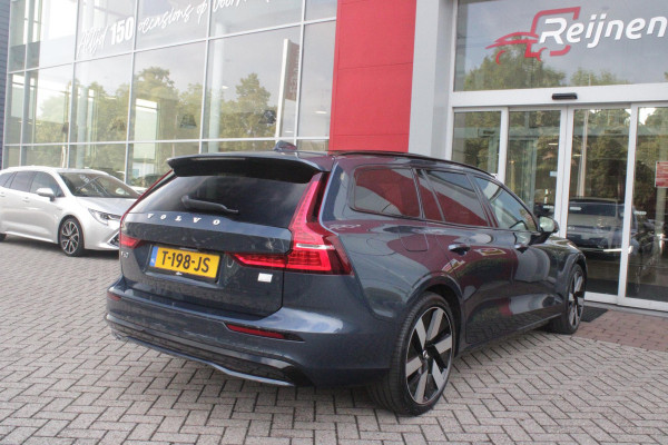 Volvo V60 2.0 T6 Plug-in hybrid 350PK AWD PLUS DARK | LONG RANGE | PANORAMISCH SCHUIF/KANTELDAK | NAVIGATIE VIA GOOGLE AUTO | APPLE CARPLAY / ANDROID AUTO | FULL-LED KOPLAMPEN | 19'' LICHTMETALEN VELGEN | LEDEREN BEKLEDING | POWER SEATS - BESTUURDERS- EN PASSAGIERSSTOEL ELEKTRISCHVERSTELBAAR MET GEHEUGEN, ELEKTRISCH VERSTELBARE  ZITVERLENGERS /LENDESTEUN VIERVOUDIG | STOEL- EN ACHTERBANKVERWARMING | STUURVERWARMING | PARKEERVERWARMING MET TIMER (STANDKACHEL) | ACHTERUIRIJ CAMERA | EXTRA GETINTE ACHTERRUITEN | ELEKTRISCH BEDIENBARE ACHTERKLEP | ELEKTRISCH INKLAPBARE BUITENSPIEGEL
