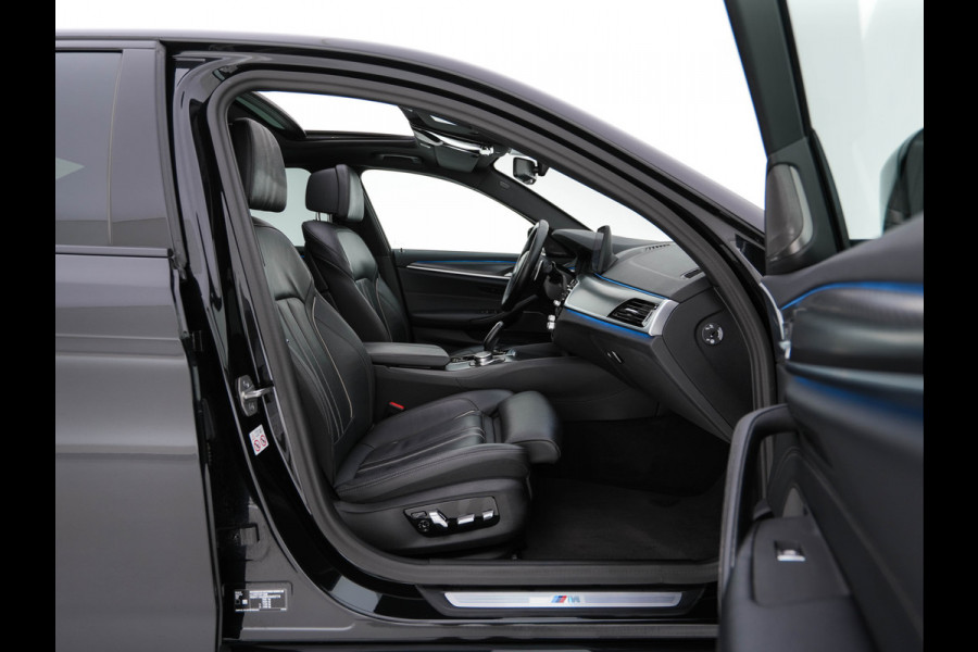 BMW 5 Serie 530e M-Sportpack Business Edition Plus (Plug-in) {SoH-86%} (INCL-BTW) *PANO | LEATHER | FULL-LED | MEMORY-PACK | HARMAN/KARDON | BLINDSPOT | DIGI-COCKPIT | CAMERA | NAVI-FULLMAP | PRIVACY-GLASS | SHIFTPADDLES | ECC | PDC | HEAD-UP | 19''ALU*