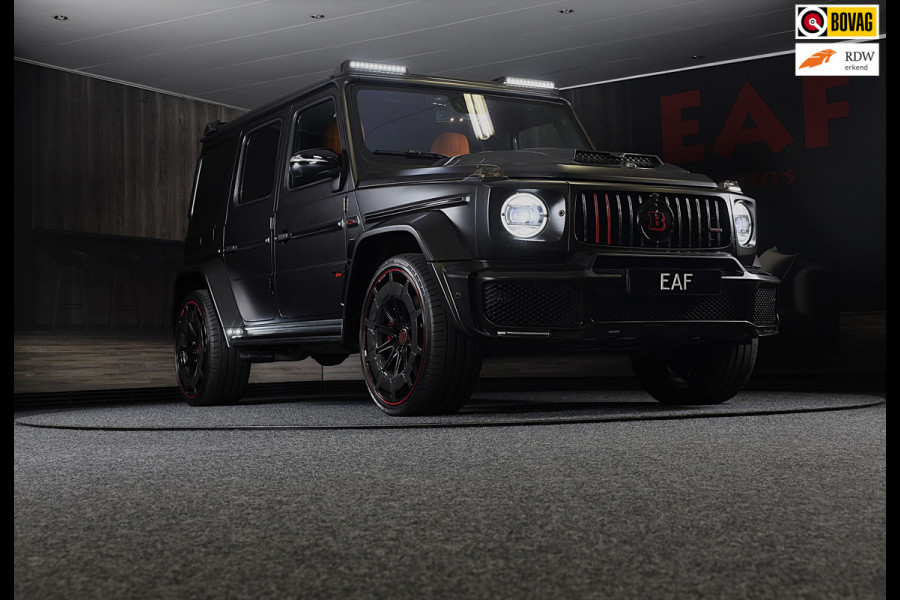 Mercedes-Benz G-Klasse 63 Edition 1 BRABUS UITVOERING / Mat Zwart / Acc / Dode Hoek / Leder / Open Dak / 360 Camera / 24 Inch