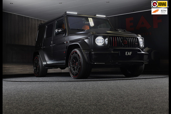 Mercedes-Benz G-Klasse 63 Edition 1 BRABUS UITVOERING / Mat Zwart / Acc / Dode Hoek / Leder / Open Dak / 360 Camera / 24 Inch