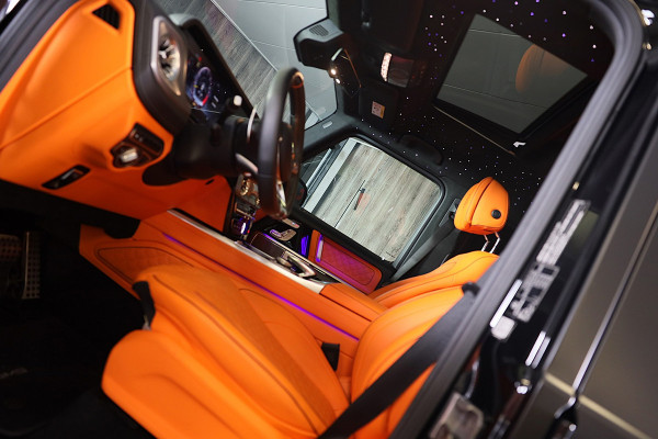 Mercedes-Benz G-Klasse 63 Edition 1 BRABUS UITVOERING / Mat Zwart / Acc / Dode Hoek / Leder / Open Dak / 360 Camera / 24 Inch