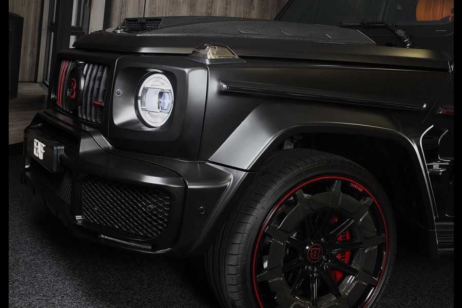 Mercedes-Benz G-Klasse 63 Edition 1 BRABUS UITVOERING / Mat Zwart / Acc / Dode Hoek / Leder / Open Dak / 360 Camera / 24 Inch