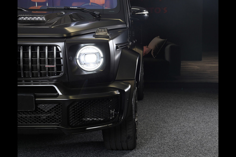 Mercedes-Benz G-Klasse 63 Edition 1 BRABUS UITVOERING / Mat Zwart / Acc / Dode Hoek / Leder / Open Dak / 360 Camera / 24 Inch