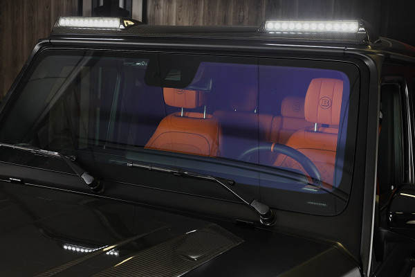 Mercedes-Benz G-Klasse 63 Edition 1 BRABUS UITVOERING / Mat Zwart / Acc / Dode Hoek / Leder / Open Dak / 360 Camera / 24 Inch