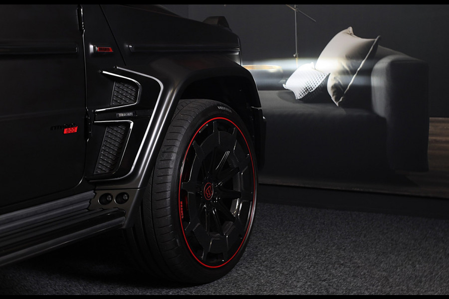 Mercedes-Benz G-Klasse 63 Edition 1 BRABUS UITVOERING / Mat Zwart / Acc / Dode Hoek / Leder / Open Dak / 360 Camera / 24 Inch
