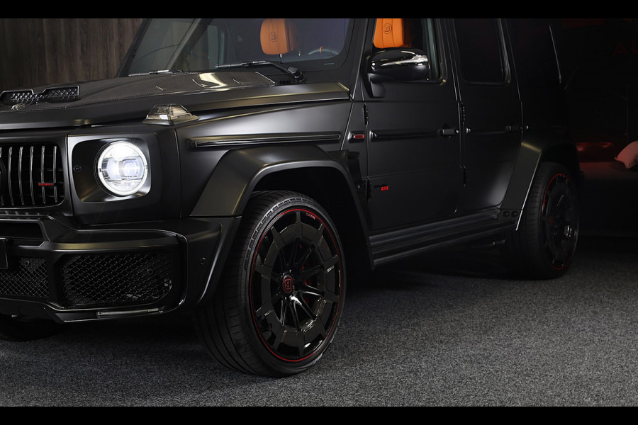 Mercedes-Benz G-Klasse 63 Edition 1 BRABUS UITVOERING / Mat Zwart / Acc / Dode Hoek / Leder / Open Dak / 360 Camera / 24 Inch