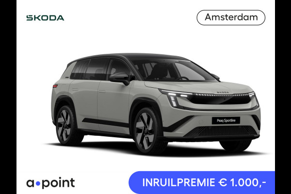 Škoda Peaq 90 Sportline 7p. 286 pk | Adaptive Chassis Control Pakket | Assist pakket | Panorama Dak | Trekhaak | Warmtepomp | Winter pakket | Velgen: 21" lichtmetalen velgen "Dugong" zwart gepolijst | Simply Clever