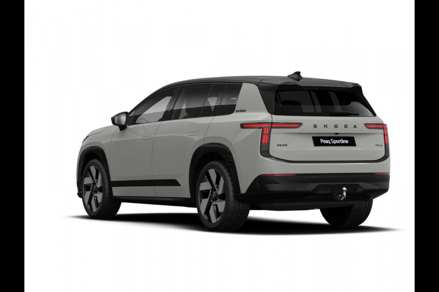 Škoda Peaq 90 Sportline 7p. 286 pk | Adaptive Chassis Control Pakket | Assist pakket | Panorama Dak | Trekhaak | Warmtepomp | Winter pakket | Velgen: 21" lichtmetalen velgen "Dugong" zwart gepolijst | Simply Clever