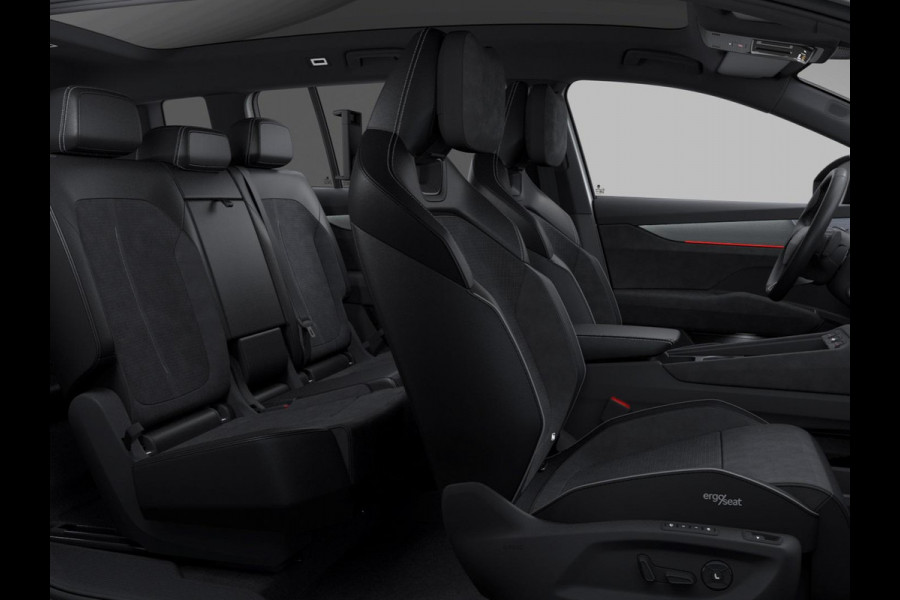 Škoda Peaq 90 Sportline 7p. 286 pk | Adaptive Chassis Control Pakket | Assist pakket | Panorama Dak | Trekhaak | Warmtepomp | Winter pakket | Velgen: 21" lichtmetalen velgen "Dugong" zwart gepolijst | Simply Clever