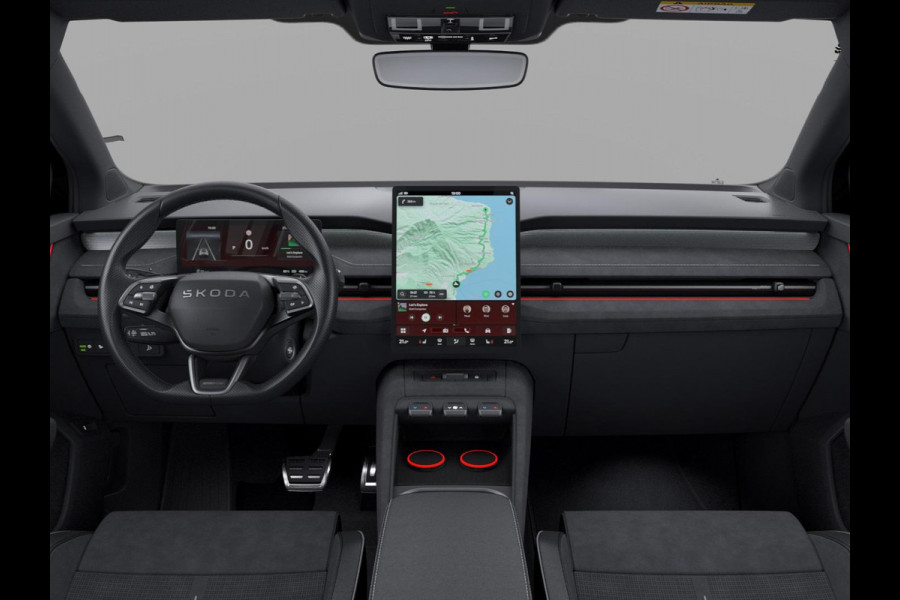 Škoda Peaq 90 Sportline 7p. 286 pk | Adaptive Chassis Control Pakket | Assist pakket | Trekhaak | Warmtepomp | Winter pakket | Panorama Dak | Velgen: 21" lichtmetalen velgen "Dugong" zwart gepolijst | Simply Clever