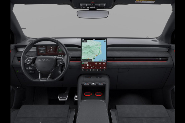 Škoda Peaq 90 Sportline 7p. 286 pk | Adaptive Chassis Control Pakket | Assist pakket | Trekhaak | Warmtepomp | Winter pakket | Panorama Dak | Velgen: 21" lichtmetalen velgen "Dugong" zwart gepolijst | Simply Clever