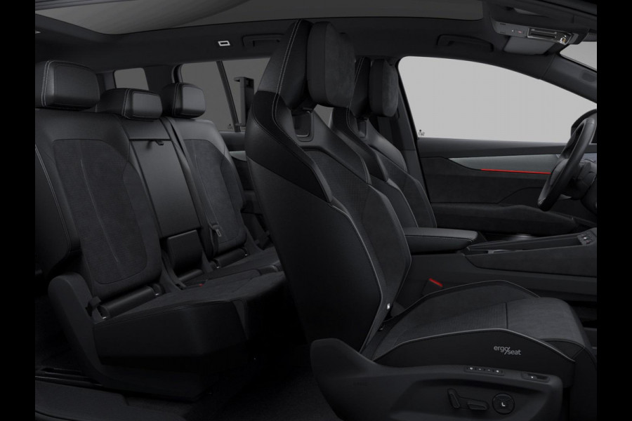 Škoda Peaq 90 Sportline 7p. 286 pk | Adaptive Chassis Control Pakket | Assist pakket | Trekhaak | Warmtepomp | Winter pakket | Panorama Dak | Velgen: 21" lichtmetalen velgen "Dugong" zwart gepolijst | Simply Clever
