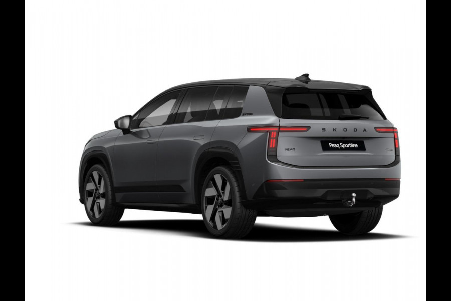 Škoda Peaq 90 Sportline 7p. 286 pk | Winter pakket | Warmtepomp | Adaptive Chassis Control Pakket | Assist pakket | Trekhaak | Panorama Dak | Velgen: 21" lichtmetalen velgen "Dugong" zwart gepolijst | Simply Clever