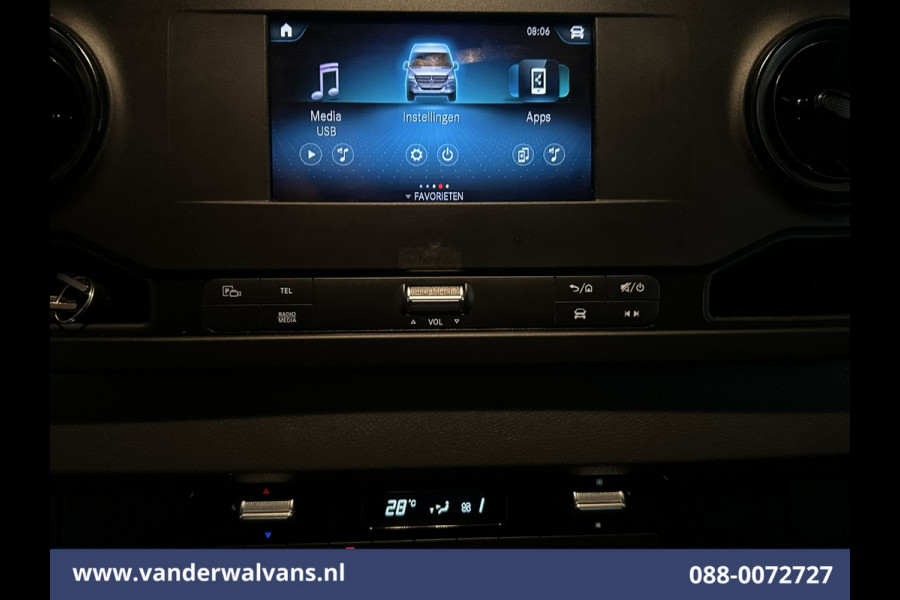 Mercedes-Benz Sprinter 314 CDI 143pk L3H2 Euro6 Airco | Camera | Apple Carplay | Android Auto Parkeersensoren, Bijrijdersbank