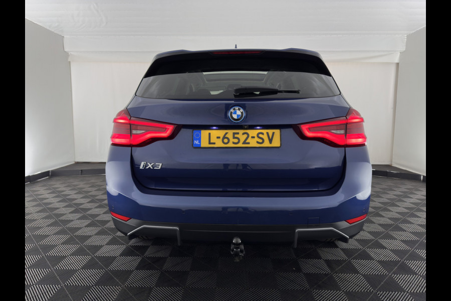BMW iX3 Executive 80 kWh [3-Fase-11kW] {SoH-99%} (INCL.BTW) Aut. *PANO | LEATHER | ADAPTIVE-CRUISE | FULL-LED | MEMORY-PACK | BLIND-SPOT | DIGI-COCKPIT | HEATED-COMFORTSEATS | CAMERA | DAB+ | NAVI-FULLMAP | TOWBAR | 19''ALU*