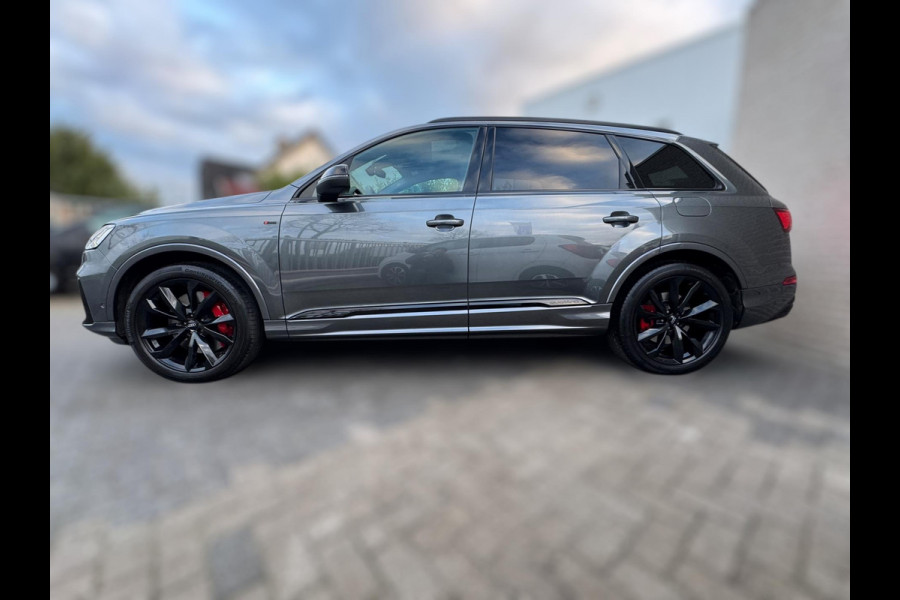 Audi Q7 55 TFSI e quattro Pro Line Plus SOH 92% Pano | Luchtv | Head-Up | Memory | Leder | Stoelverwarming V + A | Trekh. | Dodeh.