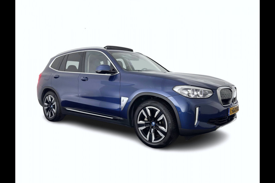 BMW iX3 Executive 80 kWh [3-Fase-11kW] {SoH-99%} (INCL.BTW) Aut. *PANO | LEATHER | ADAPTIVE-CRUISE | FULL-LED | MEMORY-PACK | BLIND-SPOT | DIGI-COCKPIT | HEATED-COMFORTSEATS | CAMERA | DAB+ | NAVI-FULLMAP | TOWBAR | 19''ALU*