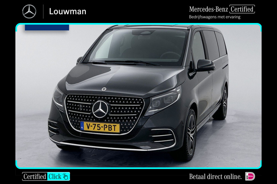 Mercedes-Benz V-Klasse 300d Lang Avantgarde AMG-line DC Burmester Audio Afneembare trekhaak Elektrische Schuifdeuren Leder 360 Graden Camera Dubbele ca extra-garantie