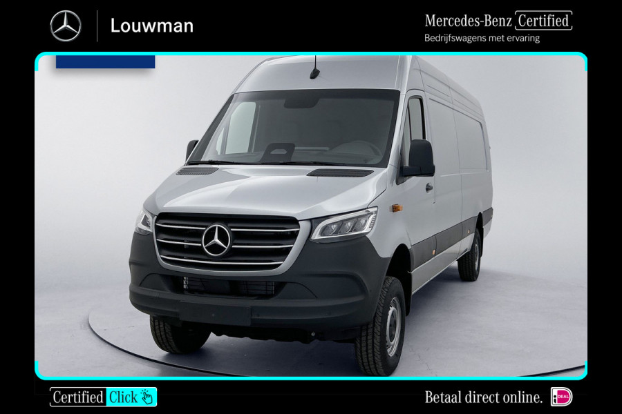 Mercedes-Benz Sprinter 319 CDI L4H2 Pro 4x4 Nieuwstaat Distronic Elektrische-Schuifdeur Parkeerpakket Stoel & Stuurverwarming