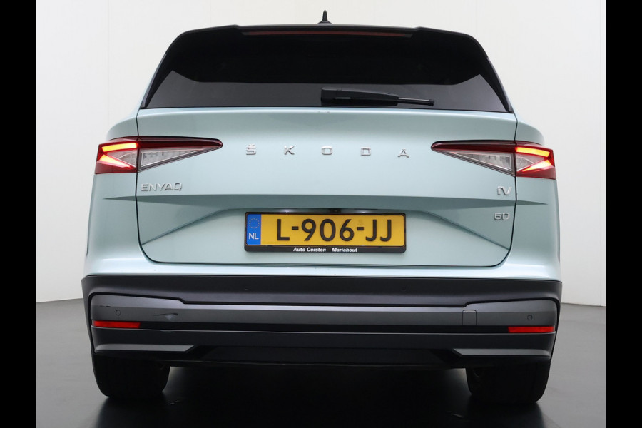 Škoda ENYAQ iV 60 SOH 93% Camera Comfort-pakket Draadloze telefoonlader Keyless entry Privacy Glas Apple Carplay Android Auto Navi Ecc Pdc P-Assist Lmv Led Isofix Mirrorlink® Cruise Control 1e Eigenaar Origineel Nederlandse Auto
