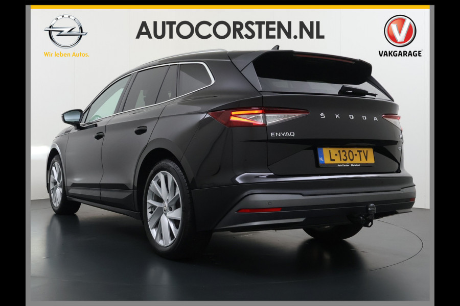 Škoda ENYAQ iV 60 Trekhaak Elek.Achterklep Privacy Glas SOH 90% Keyless advanced Navi Ecc Apple Carplay Android Auto Pdc Comfort plus-pakket Lmv 20" Mirrorlink® Smartlink DAB Led 1e Eigenaar Origineel Nederlandse Auto