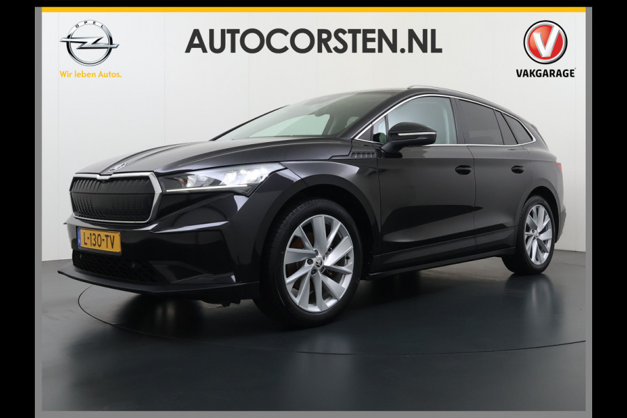 Škoda ENYAQ iV 60 Trekhaak Elek.Achterklep Privacy Glas SOH 90% Keyless advanced Navi Ecc Apple Carplay Android Auto Pdc Comfort plus-pakket Lmv 20" Mirrorlink® Smartlink DAB Led 1e Eigenaar Origineel Nederlandse Auto