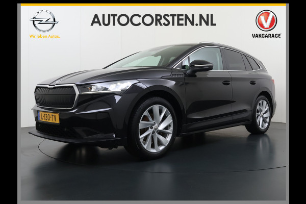 Škoda ENYAQ iV 60 Trekhaak Elek.Achterklep Privacy Glas SOH 90% Keyless advanced Navi Ecc Apple Carplay Android Auto Pdc Comfort plus-pakket Lmv 20" Mirrorlink® Smartlink DAB Led 1e Eigenaar Origineel Nederlandse Auto