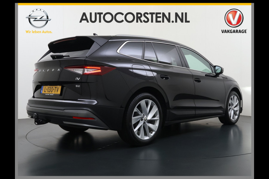 Škoda ENYAQ iV 60 Trekhaak Elek.Achterklep Privacy Glas SOH 90% Keyless advanced Navi Ecc Apple Carplay Android Auto Pdc Comfort plus-pakket Lmv 20" Mirrorlink® Smartlink DAB Led 1e Eigenaar Origineel Nederlandse Auto