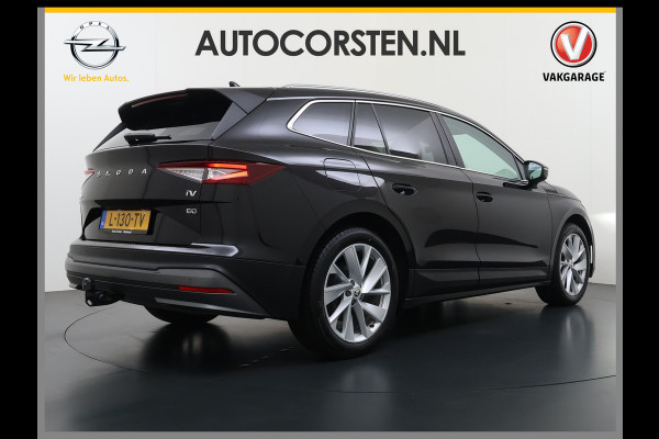 Škoda ENYAQ iV 60 Trekhaak Elek.Achterklep Privacy Glas SOH 90% Keyless advanced Navi Ecc Apple Carplay Android Auto Pdc Comfort plus-pakket Lmv 20" Mirrorlink® Smartlink DAB Led 1e Eigenaar Origineel Nederlandse Auto