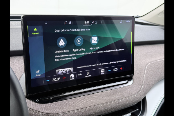 Škoda ENYAQ iV 60 Trekhaak Elek.Achterklep Privacy Glas SOH 90% Keyless advanced Navi Ecc Apple Carplay Android Auto Pdc Comfort plus-pakket Lmv 20" Mirrorlink® Smartlink DAB Led 1e Eigenaar Origineel Nederlandse Auto