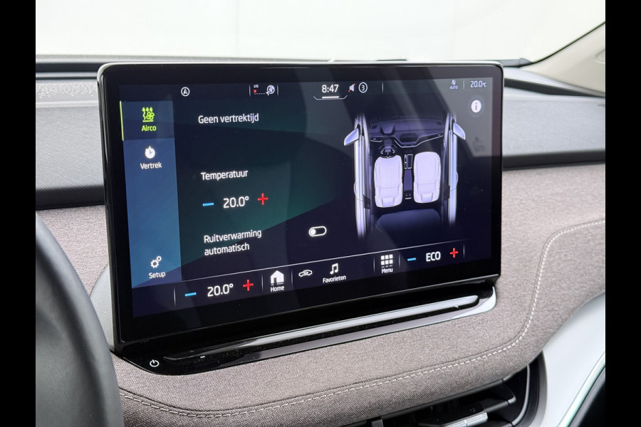 Škoda ENYAQ iV 60 Trekhaak Elek.Achterklep Privacy Glas SOH 90% Keyless advanced Navi Ecc Apple Carplay Android Auto Pdc Comfort plus-pakket Lmv 20" Mirrorlink® Smartlink DAB Led 1e Eigenaar Origineel Nederlandse Auto