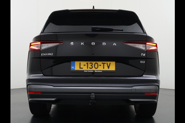 Škoda ENYAQ iV 60 Trekhaak Elek.Achterklep Privacy Glas SOH 90% Keyless advanced Navi Ecc Apple Carplay Android Auto Pdc Comfort plus-pakket Lmv 20" Mirrorlink® Smartlink DAB Led 1e Eigenaar Origineel Nederlandse Auto