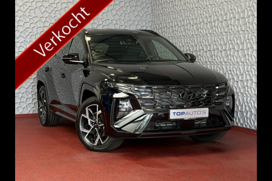 Hyundai Tucson NIEUWE 1.6 T-GDI PHEV N-LINE 360CAM ELEK.KLEP MEMORY STOEL VERWARMD SUBWFR 19" LMV ZWARTE HEMEL STUURVERW. PLUG IN HYBRIDE