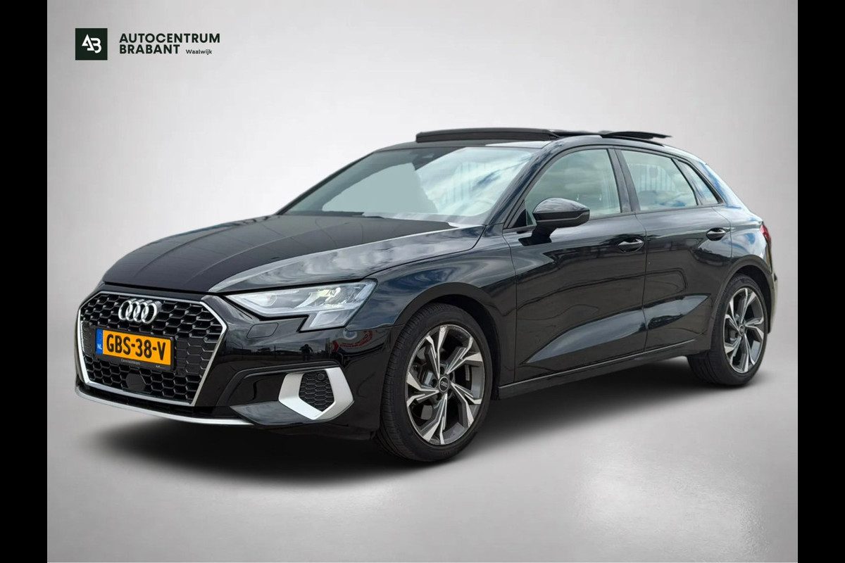 Audi A3 Sportback 35 TFSI S edition (Dealer OnderH, Panorama, Navi, Carplay, StoelV,Leder, Lane Assist, Addapt Cruise, Etc)
