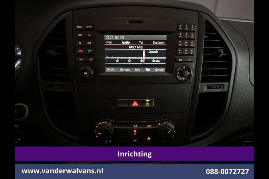 Mercedes-Benz Vito 114 CDI 136pk L2H1 Inrichting Euro6 Airco | Camera | Navigatie | Cruisecontrol | Trekhaak Bijrijdersbank, Achterklep