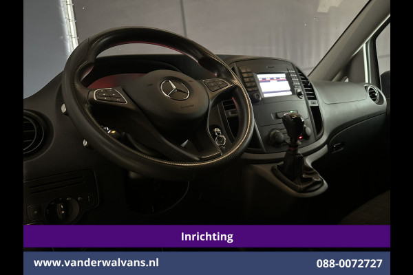 Mercedes-Benz Vito 114 CDI 136pk L2H1 Inrichting Euro6 Airco | Camera | Navigatie | Cruisecontrol | Trekhaak Bijrijdersbank, Achterklep
