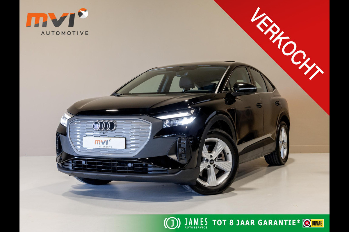 Audi Q4 Sportback e-tron 45 Edition 82 kWh SoH 95,7% 286pk / Trekhaak / Achteruitrijcamera / Panoramadak / Sonos / Adaptieve cruise conrtrol / Navigatie / Apple carplay /