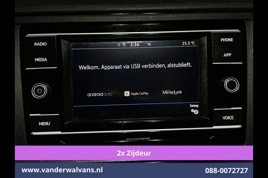 Volkswagen Crafter 2.0 TDI 141pk L4H3 L3H2 Euro6 Airco | 2x zijdeur | Camera | Apple Carplay | Android Auto Parkeersensoren, 3000kg trekvermogen, Bijrijdersbank