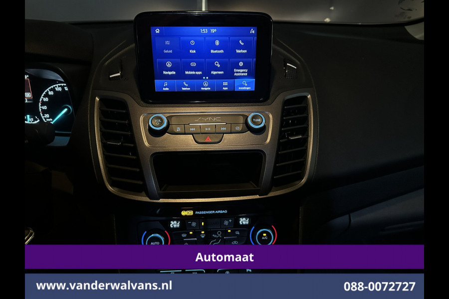 Ford Transit Connect 1.5 EcoBlue 120pk Automaat L2H1 Inrichting Euro6 Airco | Camera | Navigatie | LM Velgen Cruisecontrol, Android Auto, Stoelverwarming, Verwarmde voorruit, Parkeersensoren