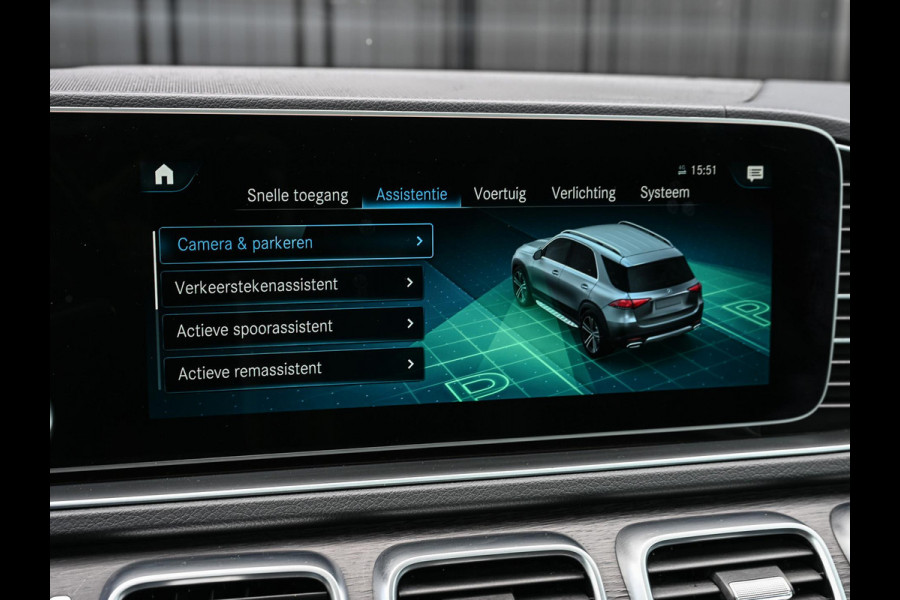 Mercedes-Benz GLE 350 e 4MATIC AMG Line | Panoramadak | HUD | 360 Camera | Stoelventilatie + Massage | Burmester | Night Pakket | Advanced Distronic | Trekhaak | Ambiance Interieur |