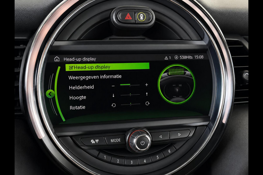 MINI Electric Charged 33 kWh Panoramadak Harman Kardon Camera Leder Navigatie Professional Cruise Control Head Up Display Bluetooth