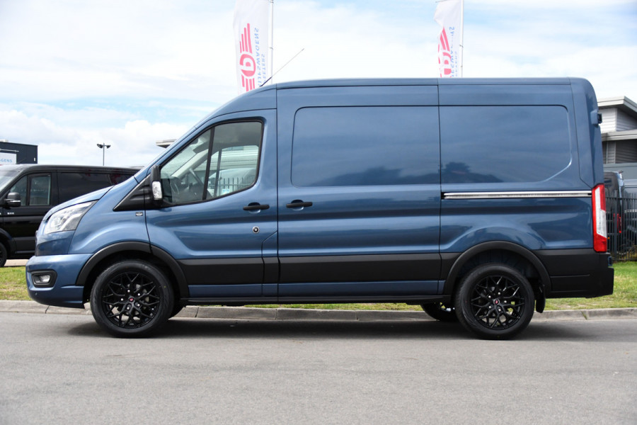 Ford Transit 350 2.0 TDCI L2H2 PB Edition Camera, Cruise, Carplay, 170pk, Stoelverwarming, Automaat, 2 x schuifdeur, LED, Sensoren, Multimedia, Uniek!