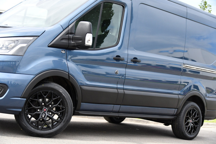 Ford Transit 350 2.0 TDCI L2H2 PB Edition Camera, Cruise, Carplay, 170pk, Stoelverwarming, Automaat, 2 x schuifdeur, LED, Sensoren, Multimedia, Uniek!