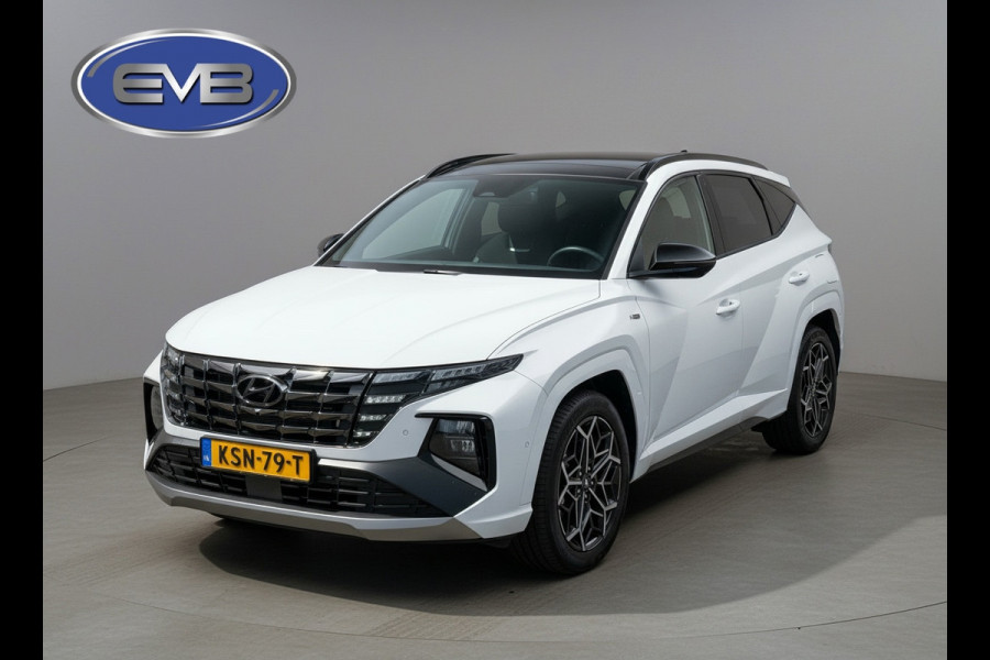 Hyundai Tucson 1.6 T-GDI PHEV N Line Sky 4WD, panoramadak, 360 camera, lederen sportinterieur, afn.trekhaak, vol opties! 1 e eigen