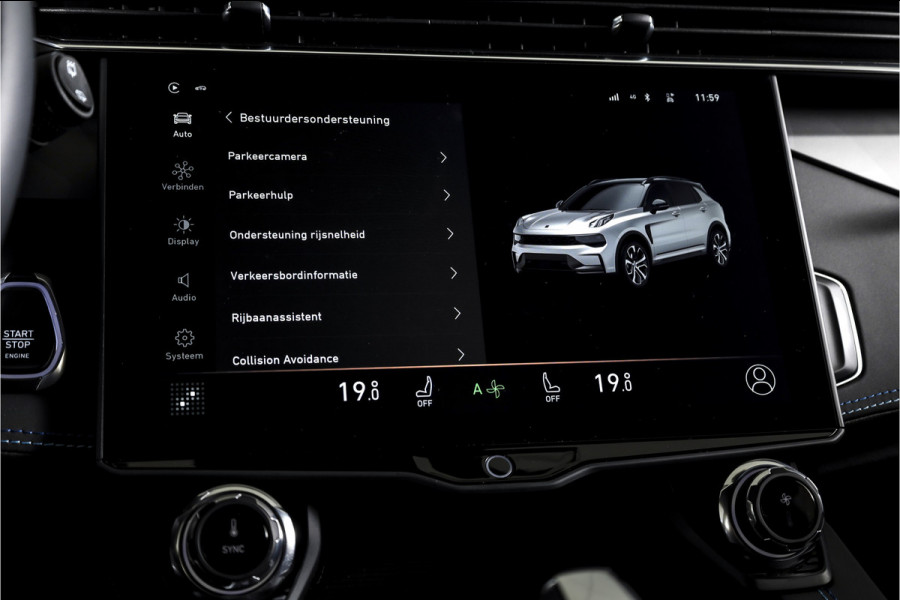Lynk & Co 01 1.5 PHEV 261PK MY23 | Blackpakket | Donkere hemel | 360 Camera | 7.4 kWh boordlader | S/K-panodak | Adapt. Cruise | Memory | Elek. klep | LM 20" | 5475