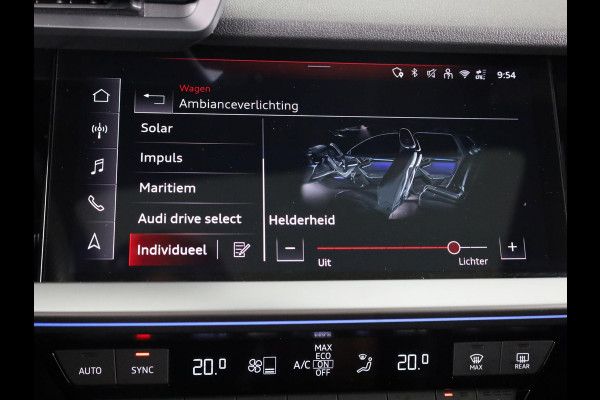 Audi A3 Limousine 30 TFSI S edition 110pk | Panoramadak | Verwarmbare voorstoelen | S-line interieur | 18 inch lichtmetalen velgen | Parkeercamera | B&O Audio