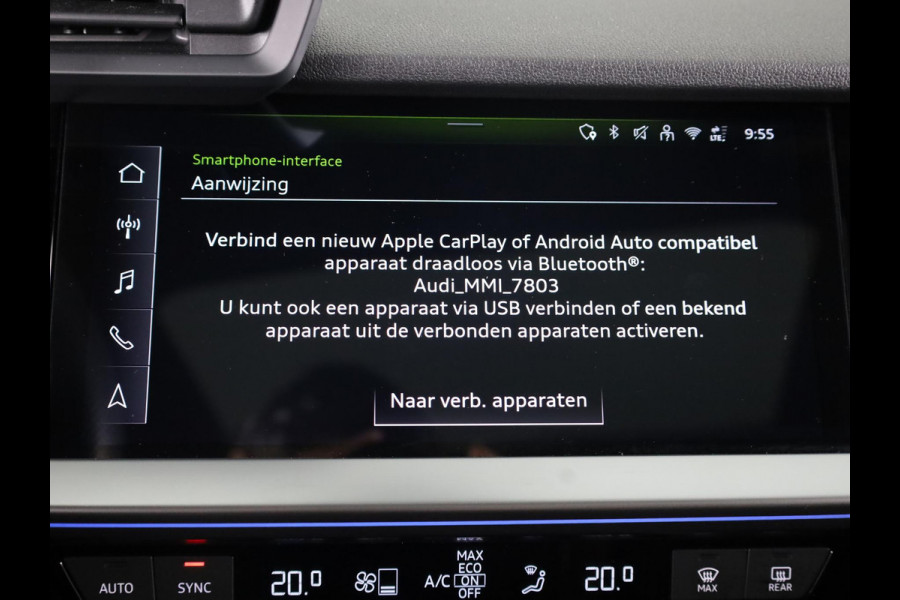 Audi A3 Limousine 30 TFSI S edition 110pk | Panoramadak | Verwarmbare voorstoelen | S-line interieur | 18 inch lichtmetalen velgen | Parkeercamera | B&O Audio
