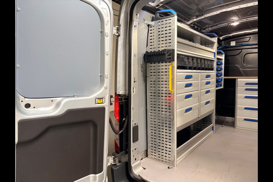 Ford Transit Automaat Servicewagen 350 2.0 TDCI 131PK euro6 L2H2 3Persoons Trend, Sortimo werkplaats inrichting, RIJKLAARPRIJS