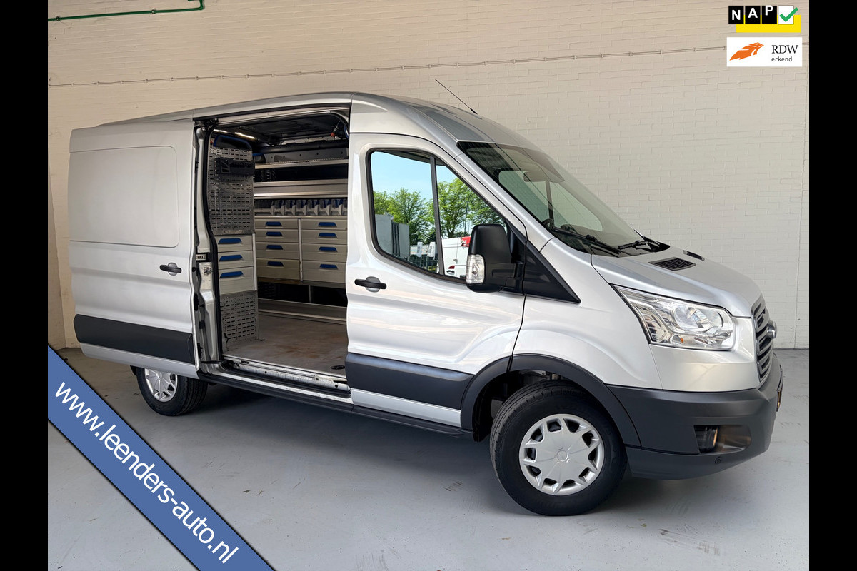 Ford Transit Automaat Servicewagen 350 2.0 TDCI 131PK euro6 L2H2 3Persoons Trend, Sortimo werkplaats inrichting, RIJKLAARPRIJS